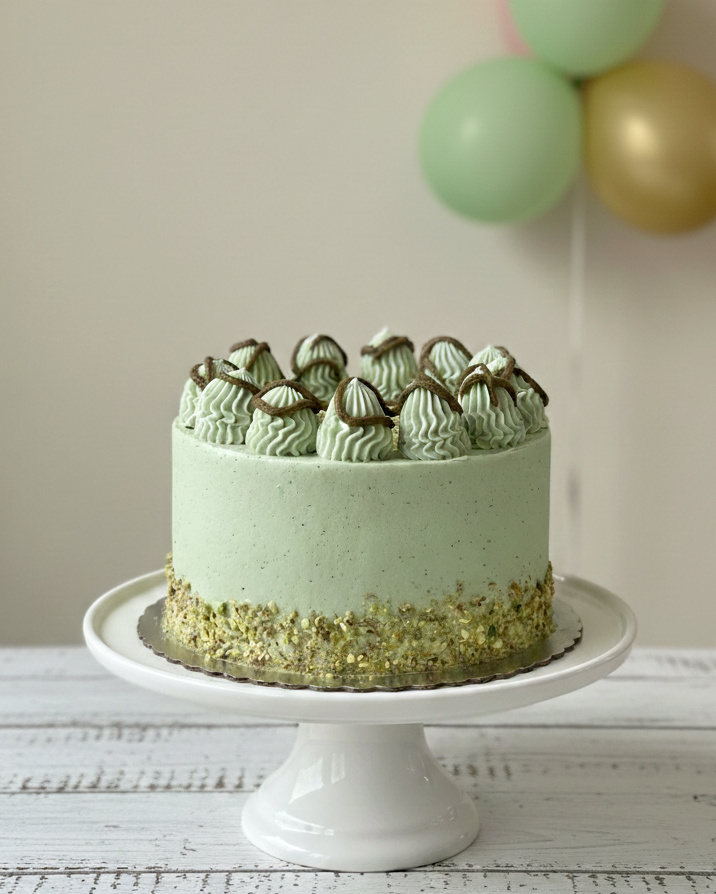 Tarta vegana de pistacho